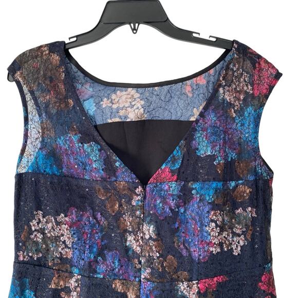 Tiffany Rose Jasmine Natalie Sequin Floral Maxi Long Dress size 4 made England - Picture 9 of 14